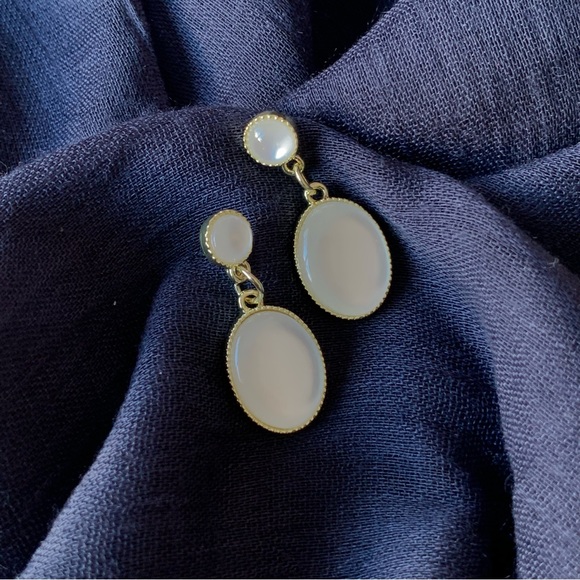 ◾️Vintage Style Opal Drop Earrings - Picture 3 of 6